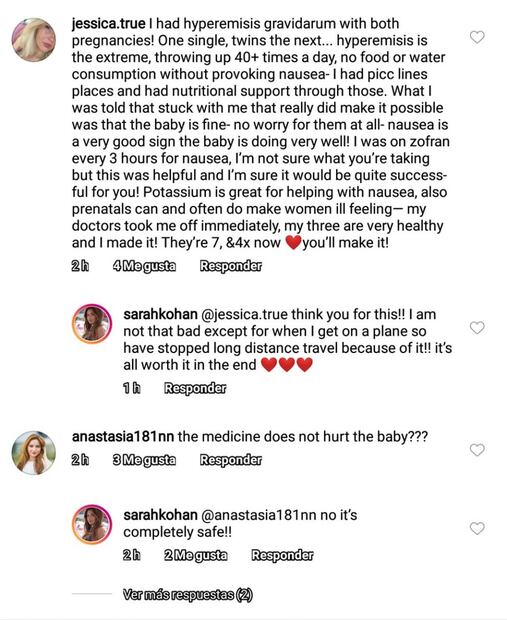 Sarah Kohan, novia de Javier 'Chicharito' Hernández, no la está pasando bien en su embarazo
