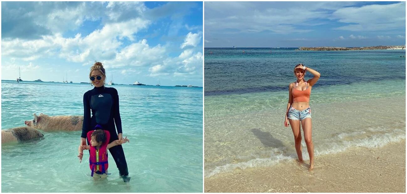 'Canelo' Álvarez, su novia Fernanda Gómez y su hija disfrutan de unas lujosas vacaciones en las Bahamas 