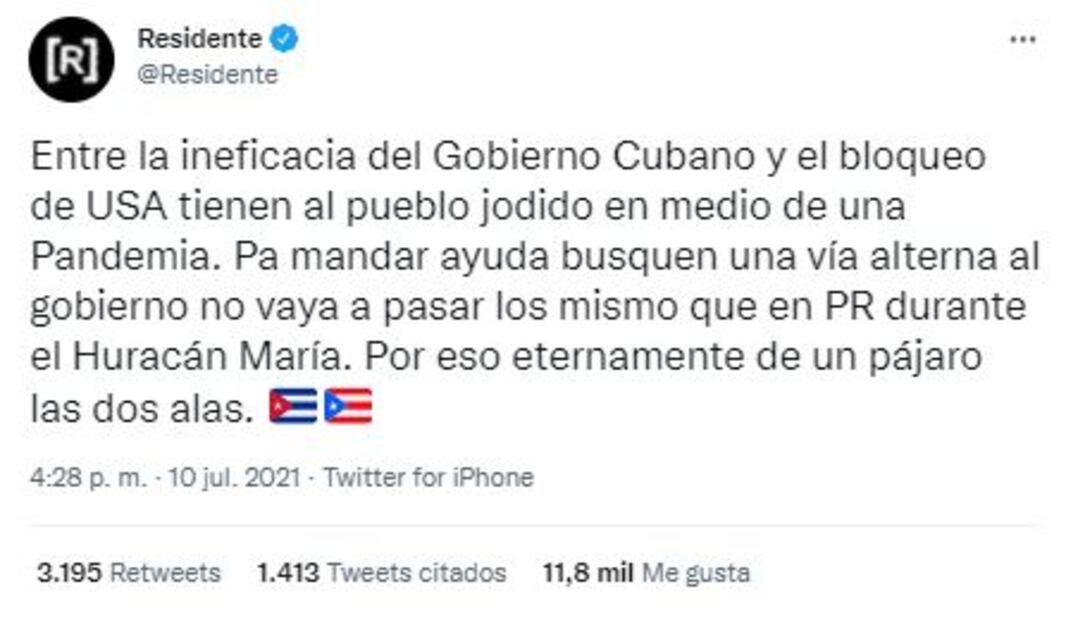 Ricky Martin y otras celebridades internacionales impulsan “SOS Cuba”