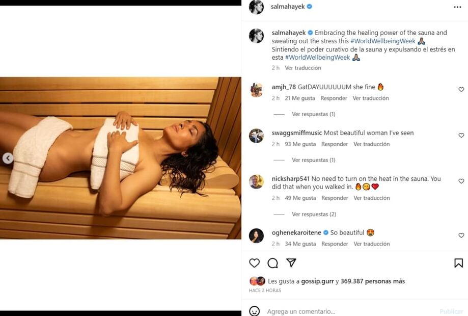 Instagram: @SalmaHayek