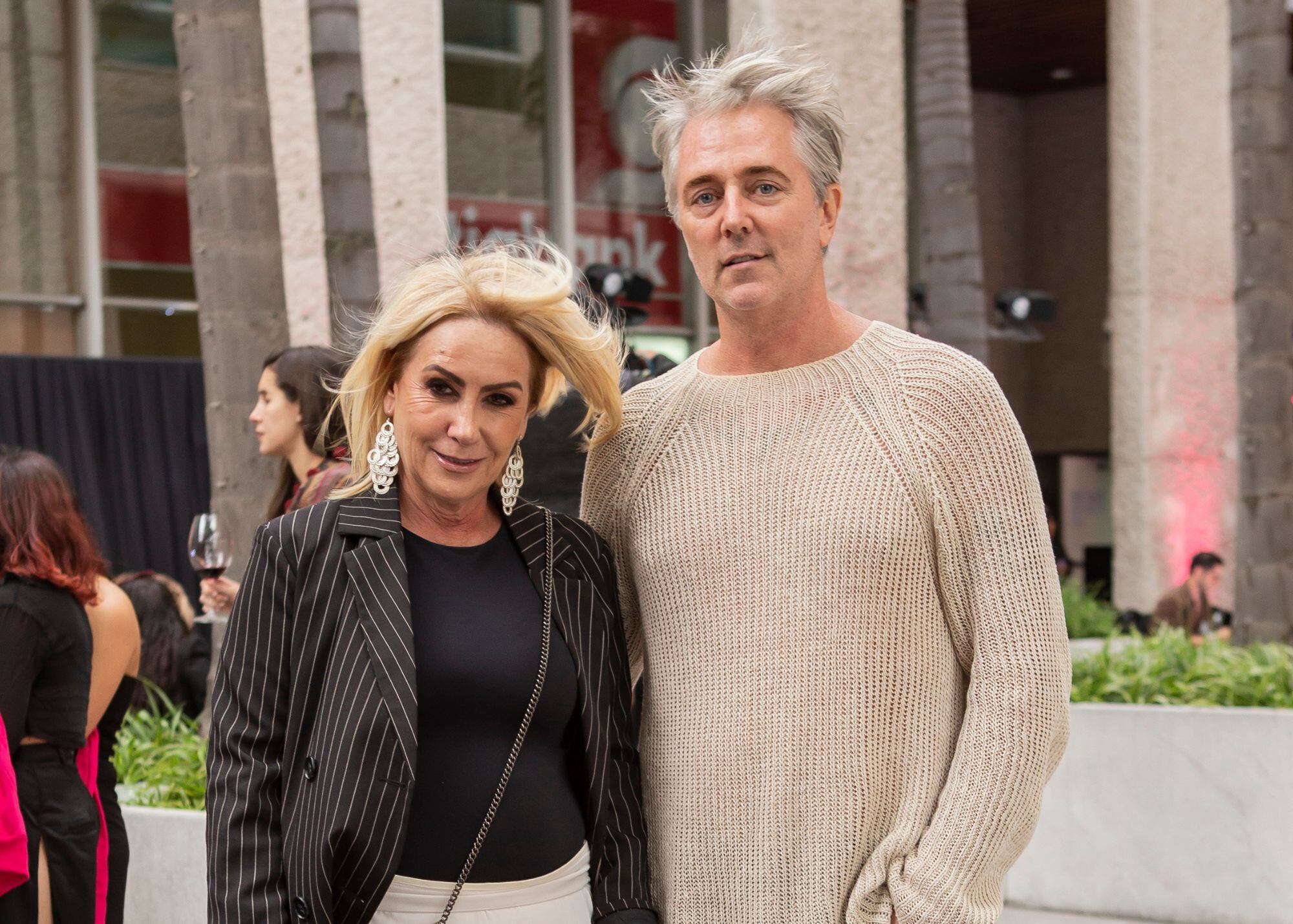 Mónica Fregoso y Michael Johnson. (Foto: Esteban Torreblanca)