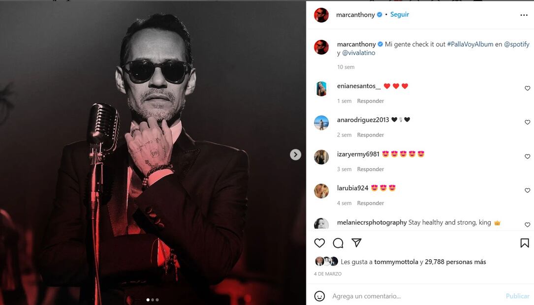 Marc Anthony. Esta ha sido la intensa vida sentimental del cantante