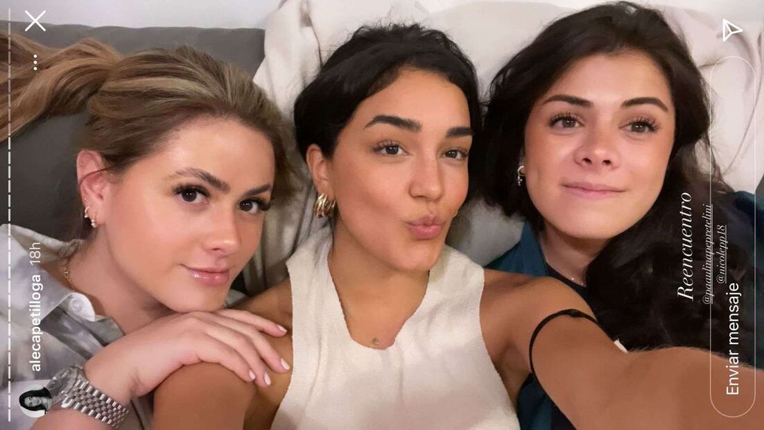 Paulina y Nicole Peña viajan a España y se reencuentran con Ale Capetillo