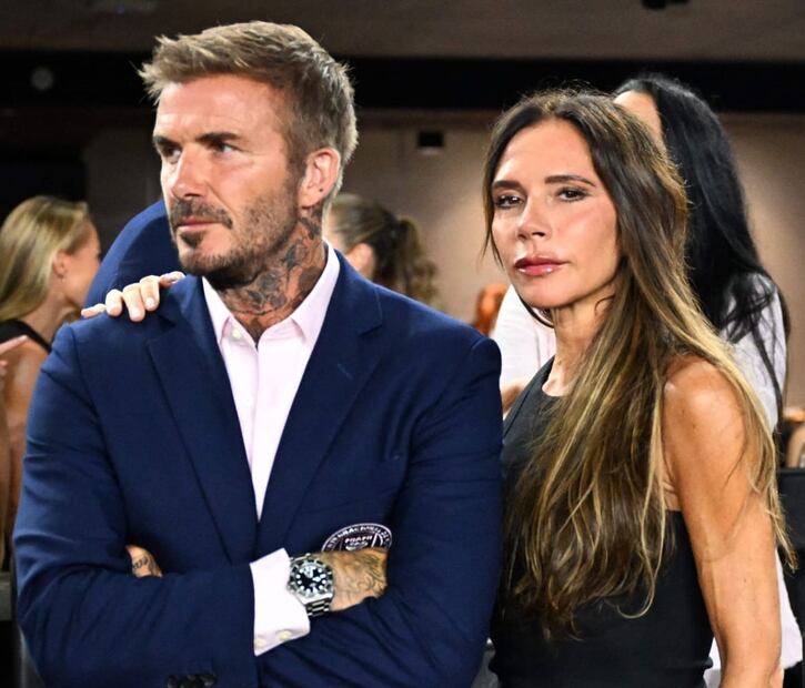David y Victoria Beckham en Miami / AFP