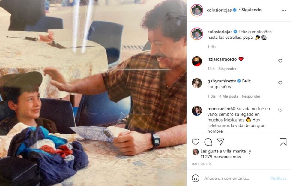 Luis Donaldo Colosio recuerda a su papá en su cumpleaños