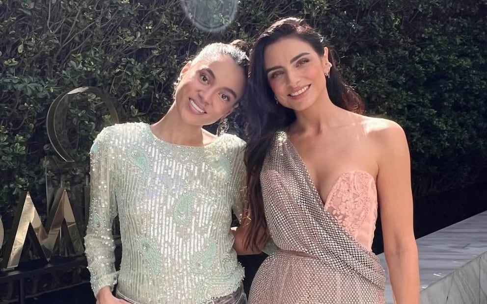 Jessica Marmolejo y Aislinn Derbez / Foto: Instagram @marmolviejo