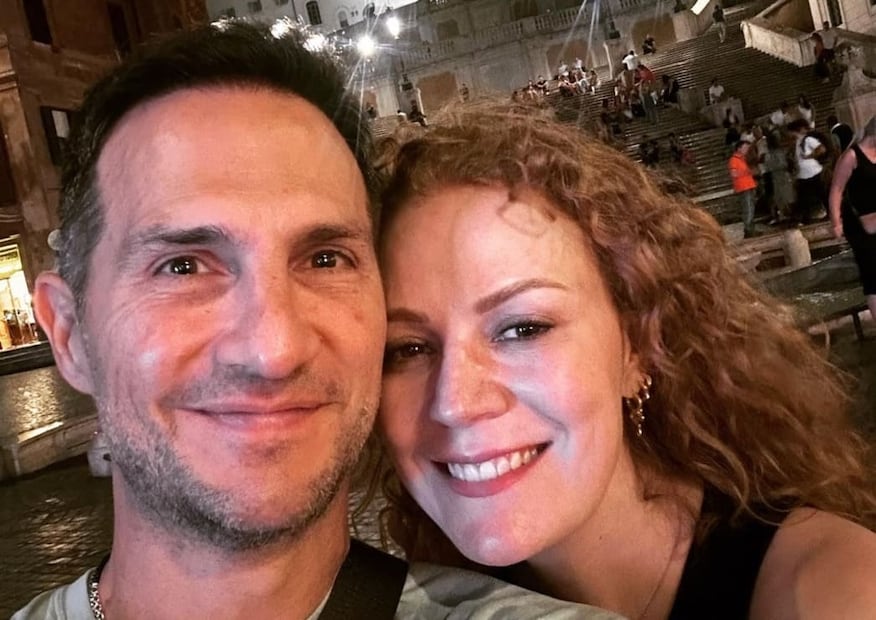 Daniela Magún y Hugo de la Barreda, conocido como Alex de Magneto / Instagram