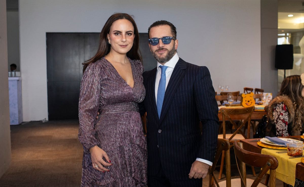Mariana Guerra y José Luis Nassar en el bautizo de Enzo, hijo de Alejandro Etienne y Jessica Nassar / Foto: Esteban Torreblanca