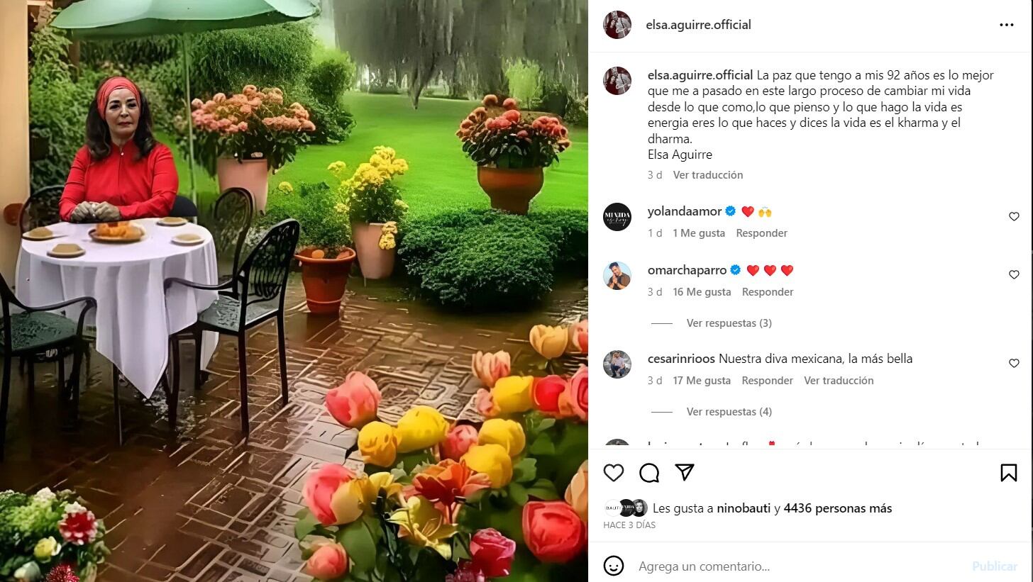 Elsa Irma Aguirre Juárez nació en Chihuahua, Chihuahua, el 25 de septiembre de 1930 / Instagram