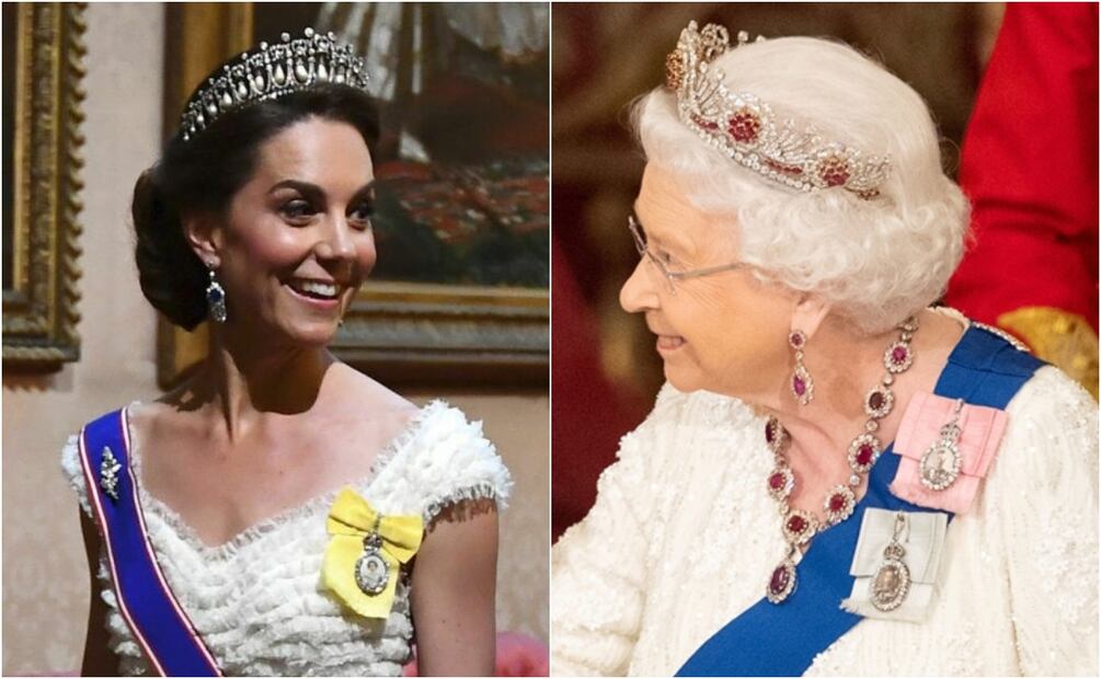 5 veces que la princesa Kate Middleton vistió del mismo color que Isabel II