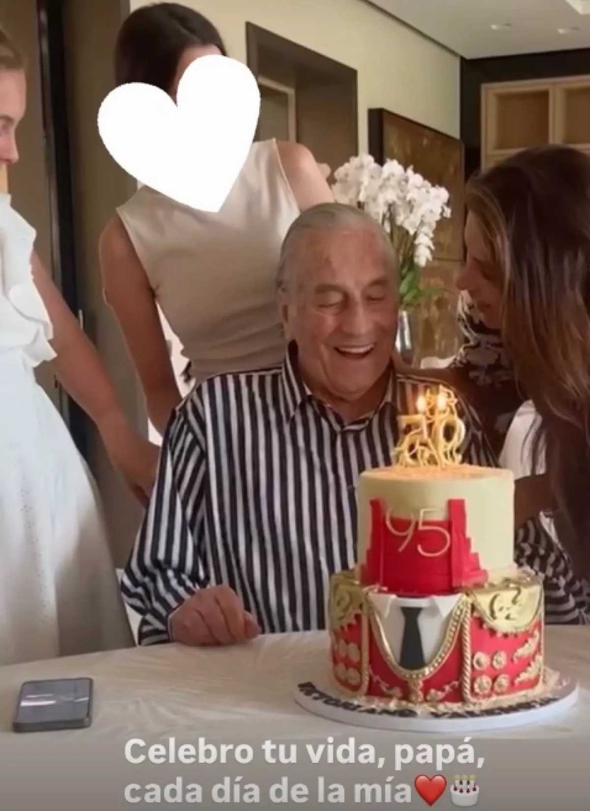 Paloma Cuevas celebró el cumpleaños de Victoriano Valencia, su papá / Foto: Instagram