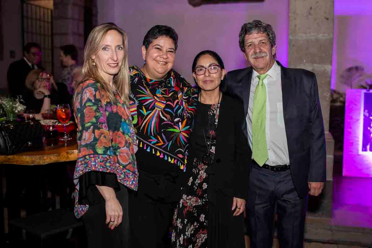 Julia Haid, Gabriela Guillén, Connie Bautista y Francisco Rico. (Foto: Esteban Torreblanca)