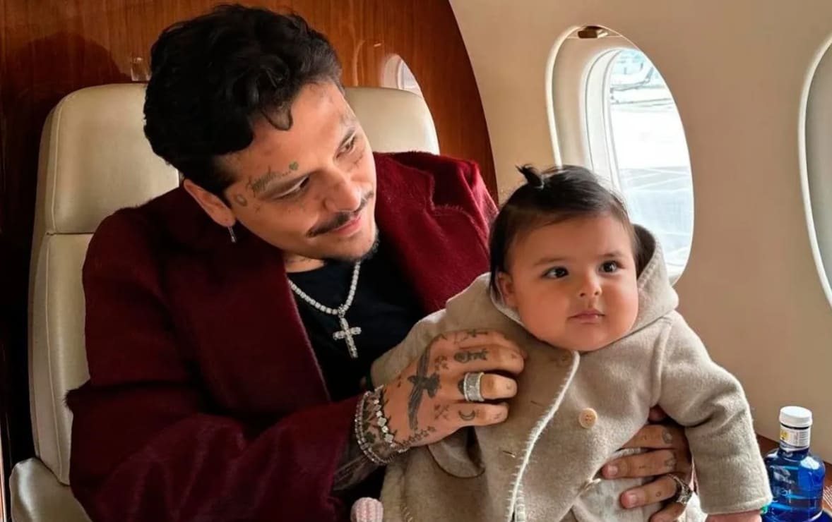 Christian Nodal revela el tierno gesto que su hija Inti heredó de él