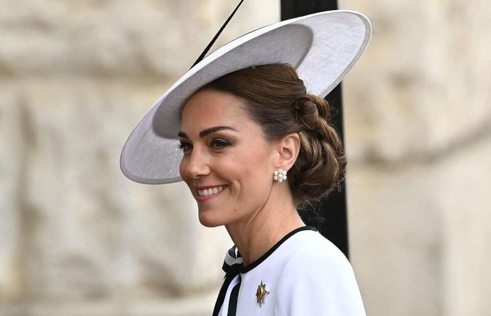 Kate Middleton en el desfile Trooping the Colour 2024 / Foto: AFP
