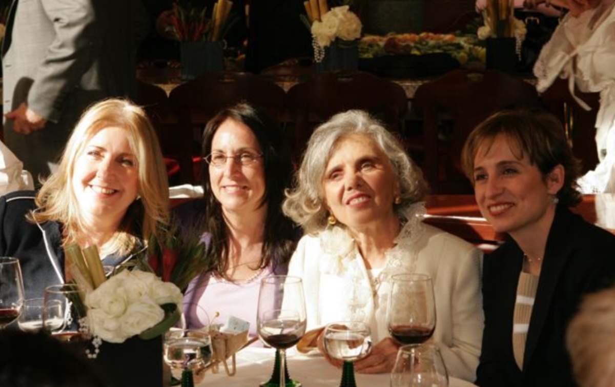 Mary Paz Ocejo, Julieta Fierro, Elena Poniatowska y Carmen Aristegui / Foto: Archivo El Universal