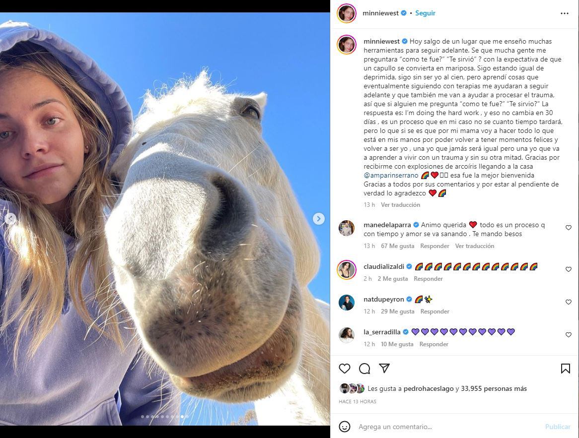 Minnie West, hija de Amparín Serrano, sale del psiquiátrico 