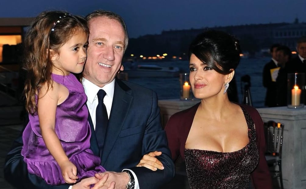 Salma Hayek junto a su esposo François-Henri Pinault y su hija Valentina Paloma / Foto: Instagram @salmahayek