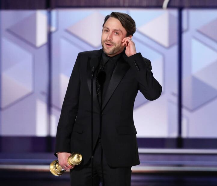 Kieran Culki en los Golden Globes 2024 / AP