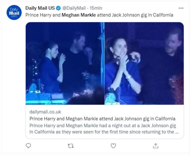 El príncipe Harry y Meghan Markle captados en un concierto, felices y enamorados