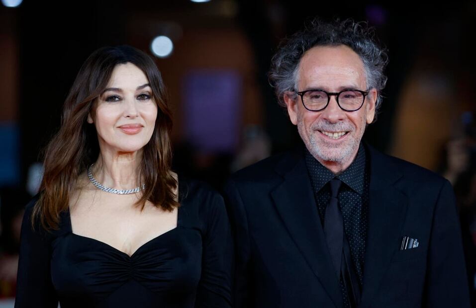 Monica Bellucci y Tim Burton en la edición 18 del Festival de Cine de Roma / EFE