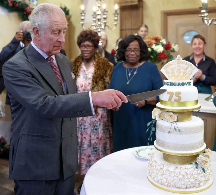 El rey Carlos III en su fiesta de cumpleaños 75 organizada por la Fundación del Príncipe en Highgrove / AFP