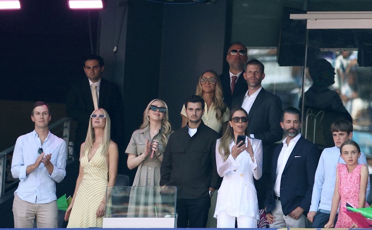 La familia de Donald Trump. (Foto: AFP)