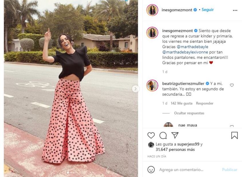 Beatriz Gutiérrez Müller sorprende con comentario a Inés Gómez-Mont