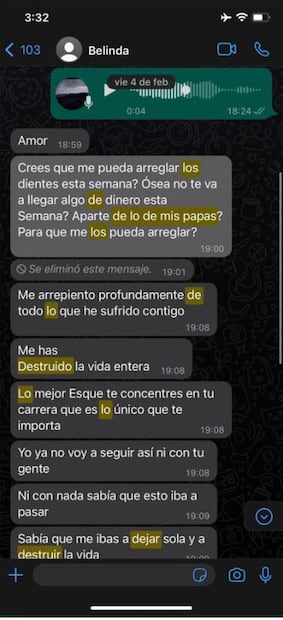 ¿Qué piensa Belinda de los mensajes de Christian Nodal?
