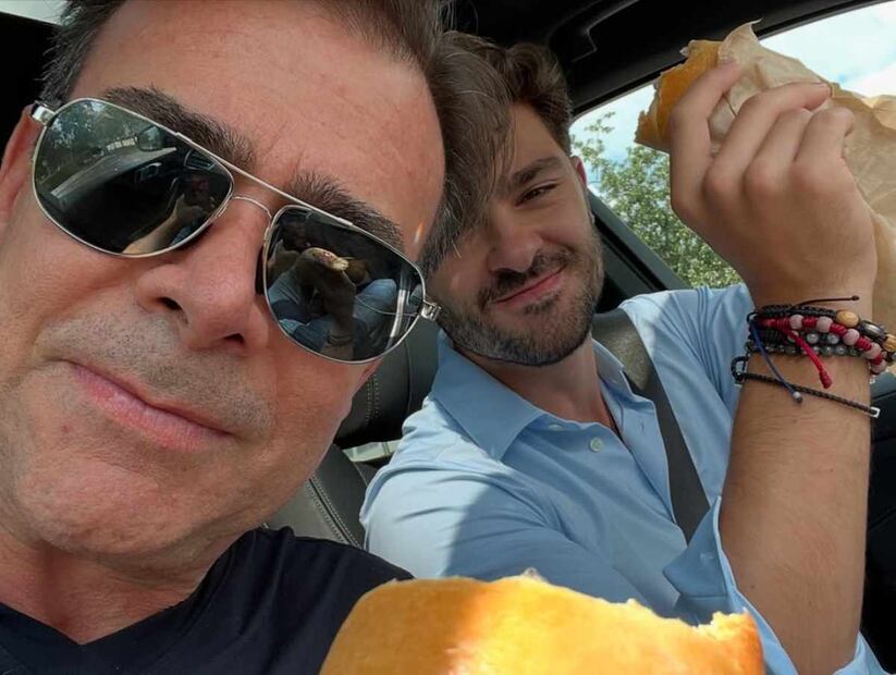 Toño Mauri junto a su hijo, Antonio Mauri / Foto: Instagram