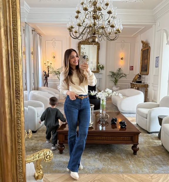 Cynthia Rodríguez con León, su hijo con Carlos Rivera /Foto: Instagram