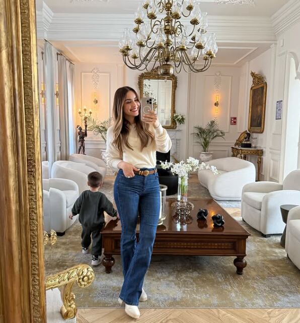 Cynthia Rodríguez con León, su hijo con Carlos Rivera /Foto: Instagram