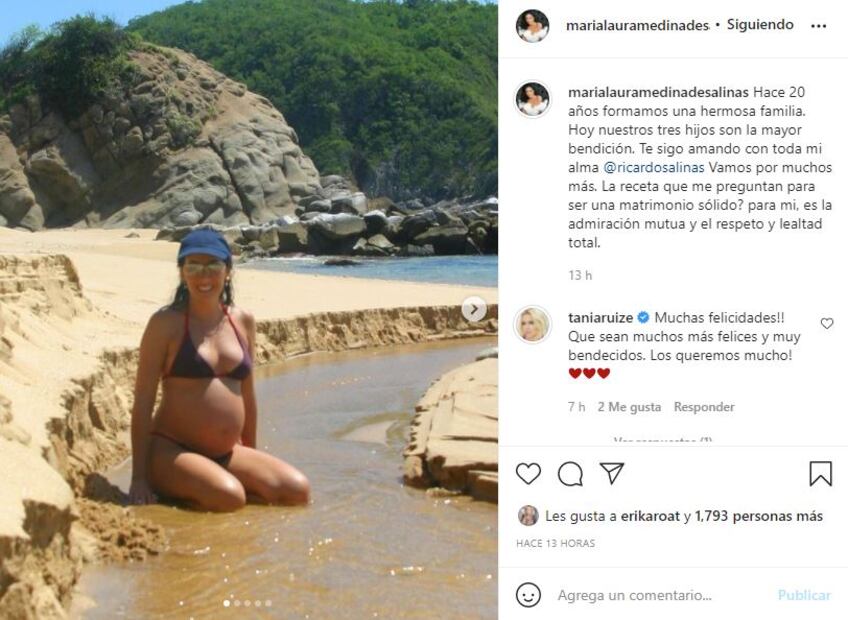 Ricardo Salinas Pliego y María Laura cumplen 20 años de casados