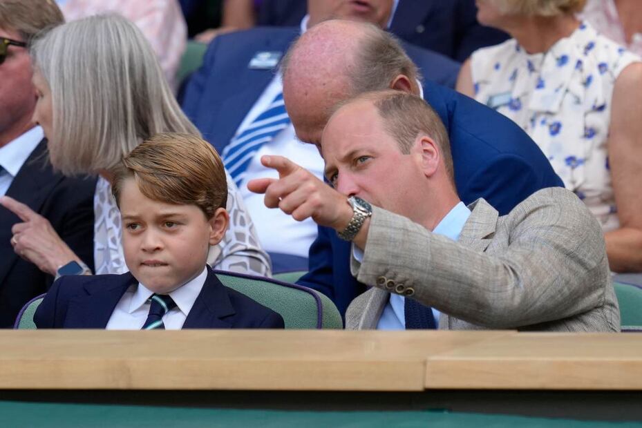 El príncipe George, elegante y enérgico en la final de Wimbledon