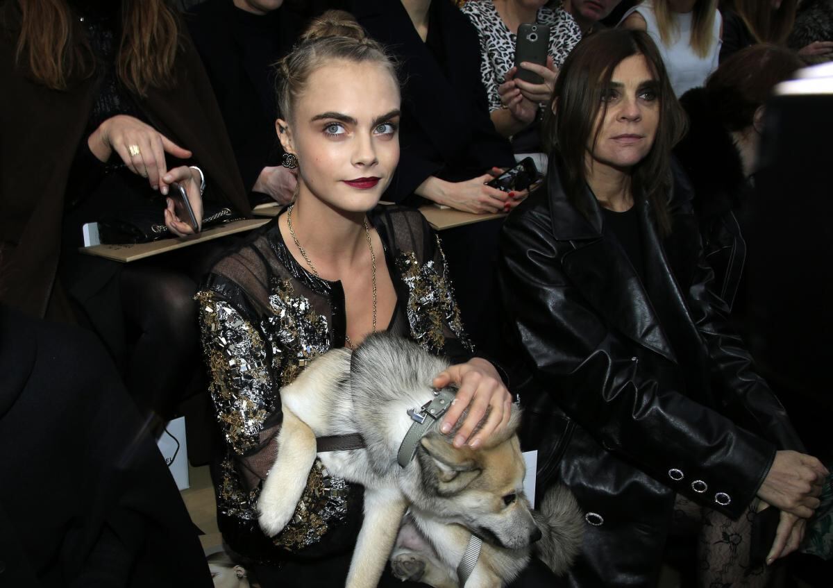 Ellos asistieron a la presentación de la colección de primavera-verano 2016 de Chanel 