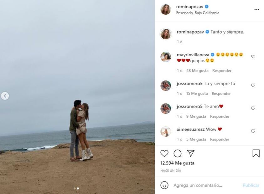 Hija de Mayrín Villanueva, Romina Poza, presume a su novio