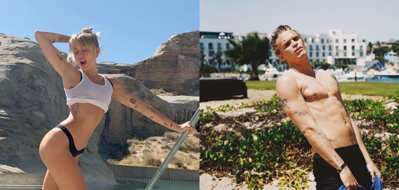 Video: Miley Cyrus en pleno beso con Cody Simpson, ex de Gigi Hadid