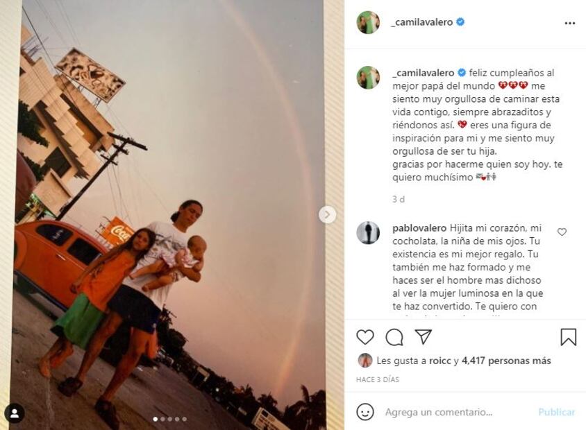 Conoce al papá de Camila Valero, hermana de Michelle Salas