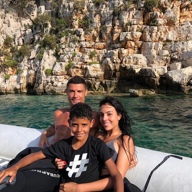 Las vacaciones de Cristiano Ronaldo en Grecia con su novia 