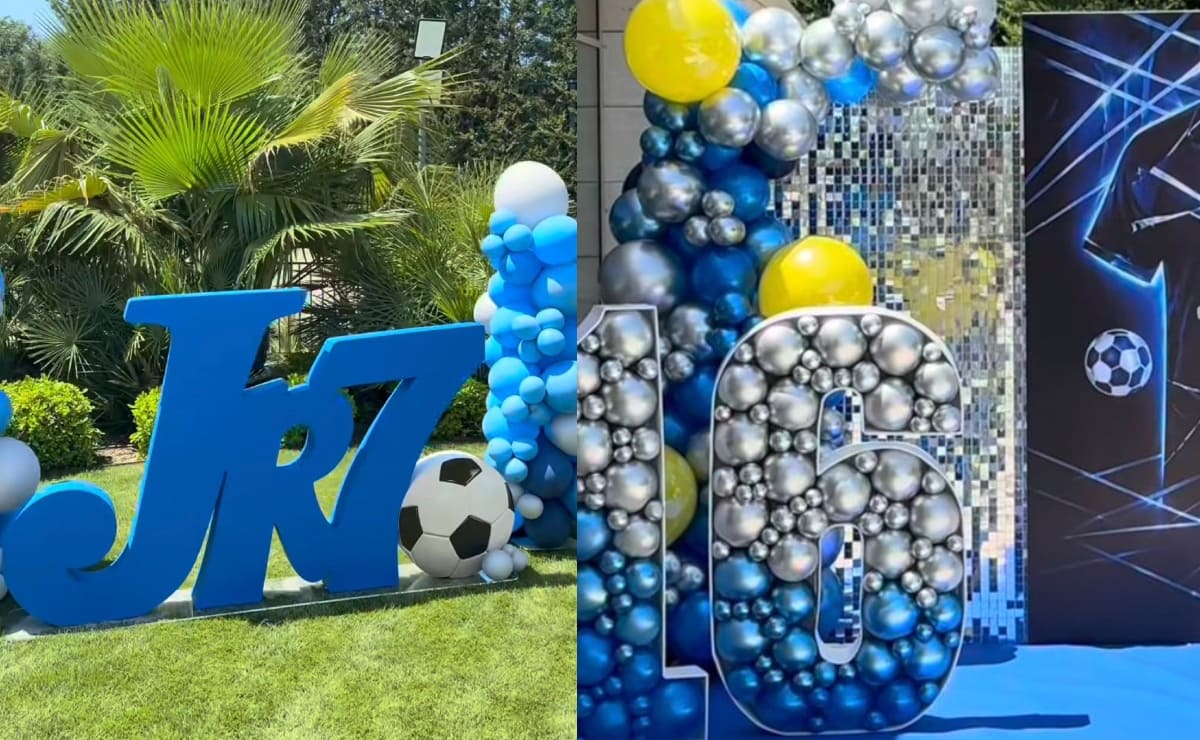 Fiesta de Cristiano Ronaldo Jr. (Fotos: Instagram)