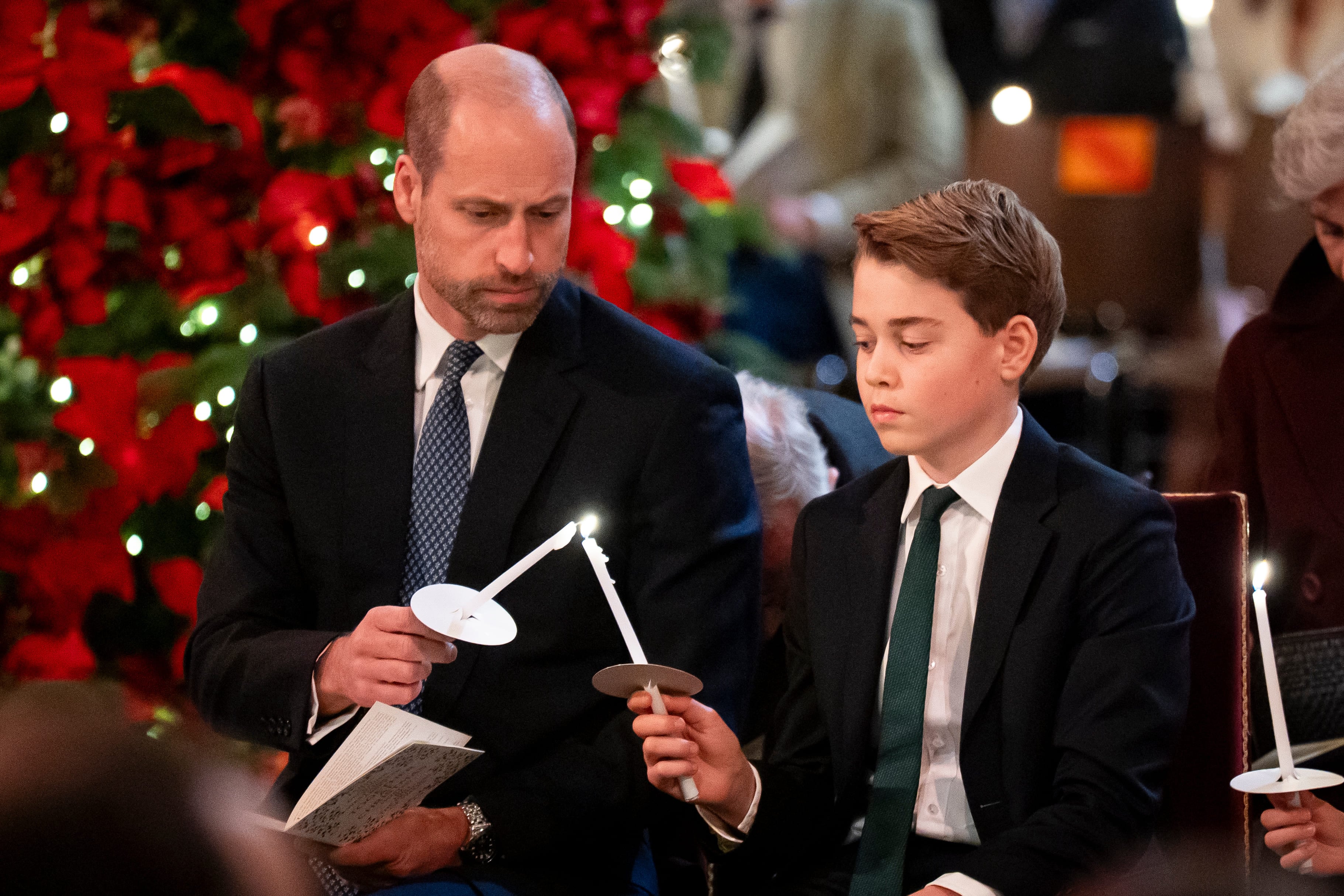 Príncipe William y príncipe George. (Foto: AP)