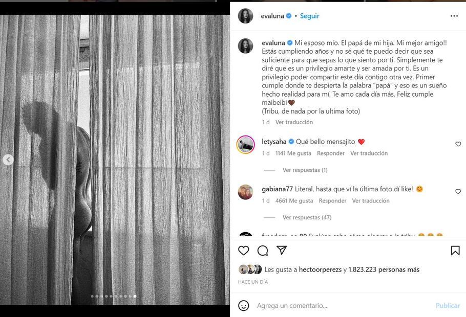 Sin ropa: Evaluna celebra a Camilo Echeverry con una atrevida foto