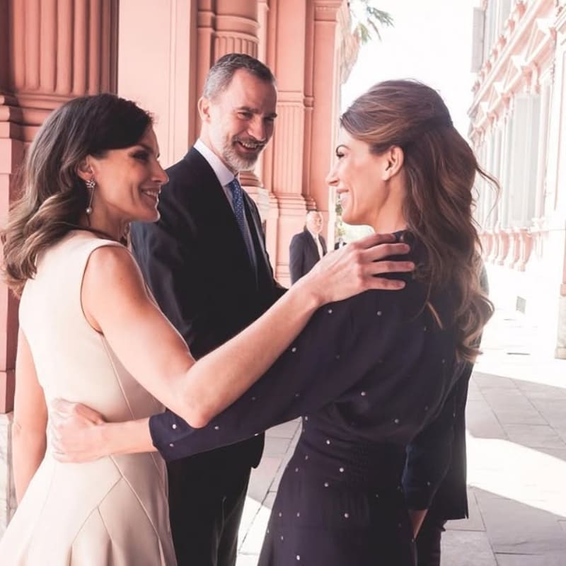 Juliana Awada con los Reyes de España / Foto: Instagram