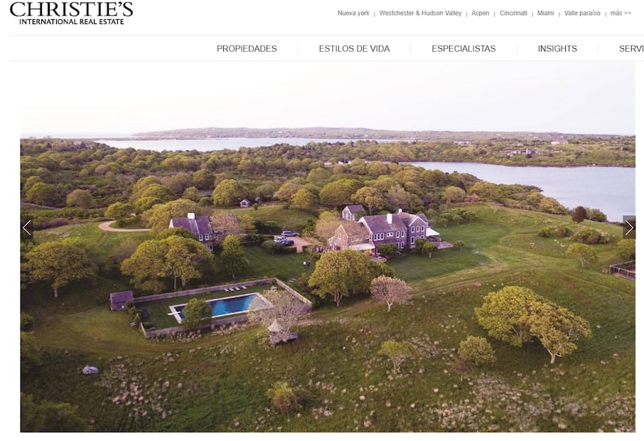 Ponen en venta propiedad de Jackie Kennedy en 65 millones de dólares ¡es inmensa!