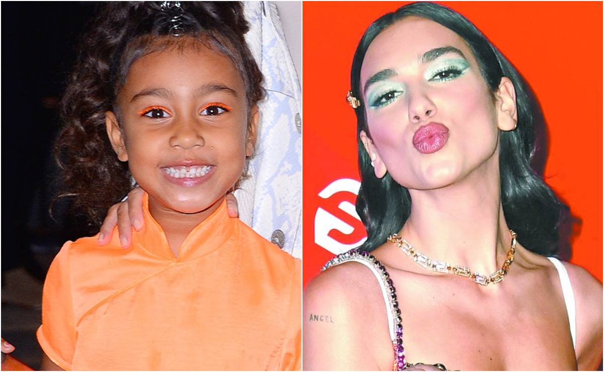 Dua Lipa y la pequeña North West tienen el mismo outfit de Mowalola en animal print