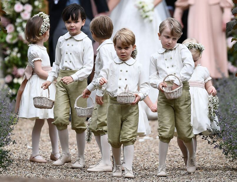 Charlotte y George los pajes más tiernos de la boda de Pippa Middleton