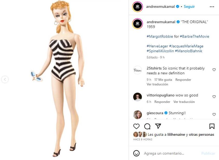 Muñeca Barbie de 1959 / Instagram