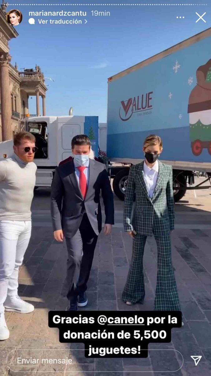 “Canelo” dona 5,500 juguetes para los niños de Nuevo León