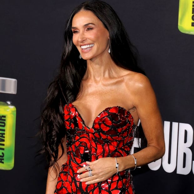 Demi Moore durante la promoción de su película "La Sustancia" / Foto: Instagram