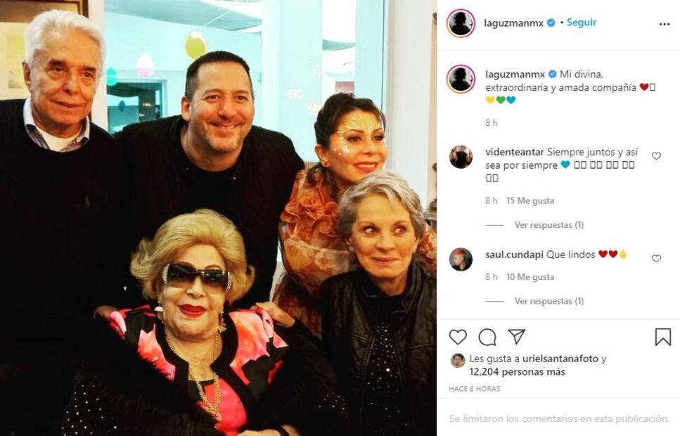 Silvia Pinal, Alejandra y Enrique Guzmán celebran el cumpleaños de Apolo