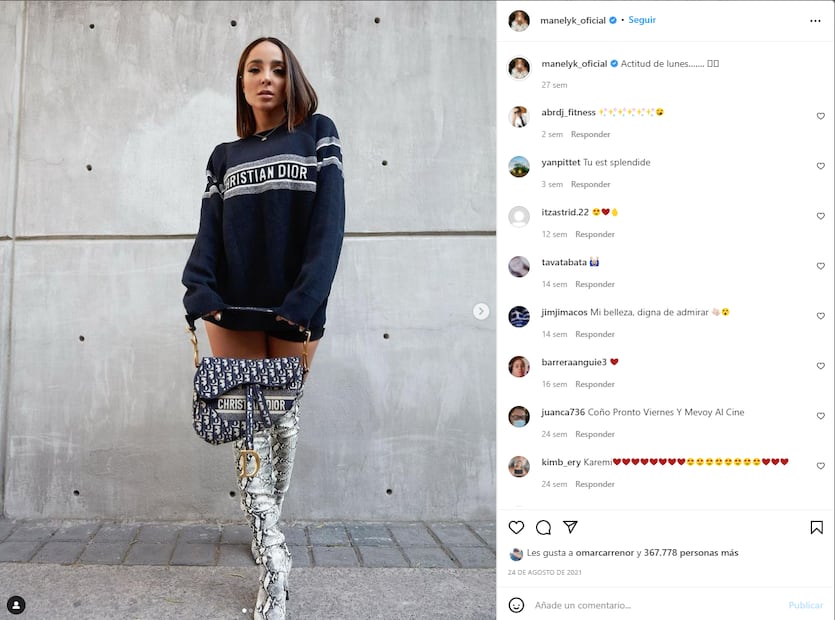 ¿Quién es Manelyk González? La modelo se le lanzó con todo a Christian Nodal